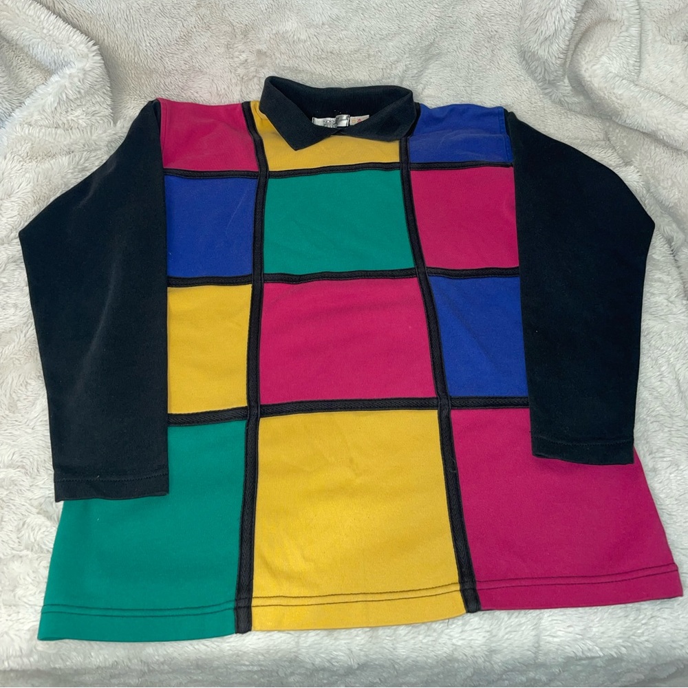 Vintage Northern Spirit Colour Block sweater